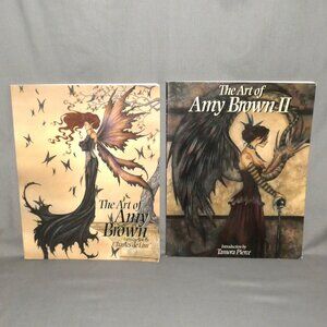 Set of 2 signed Amy Brown art books, The Art of Amy Brown 1 & 2